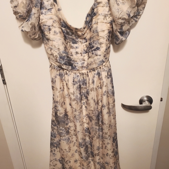 Abercrombie & Fitch Blue Floral Maxi Dress - Picture 3 of 5